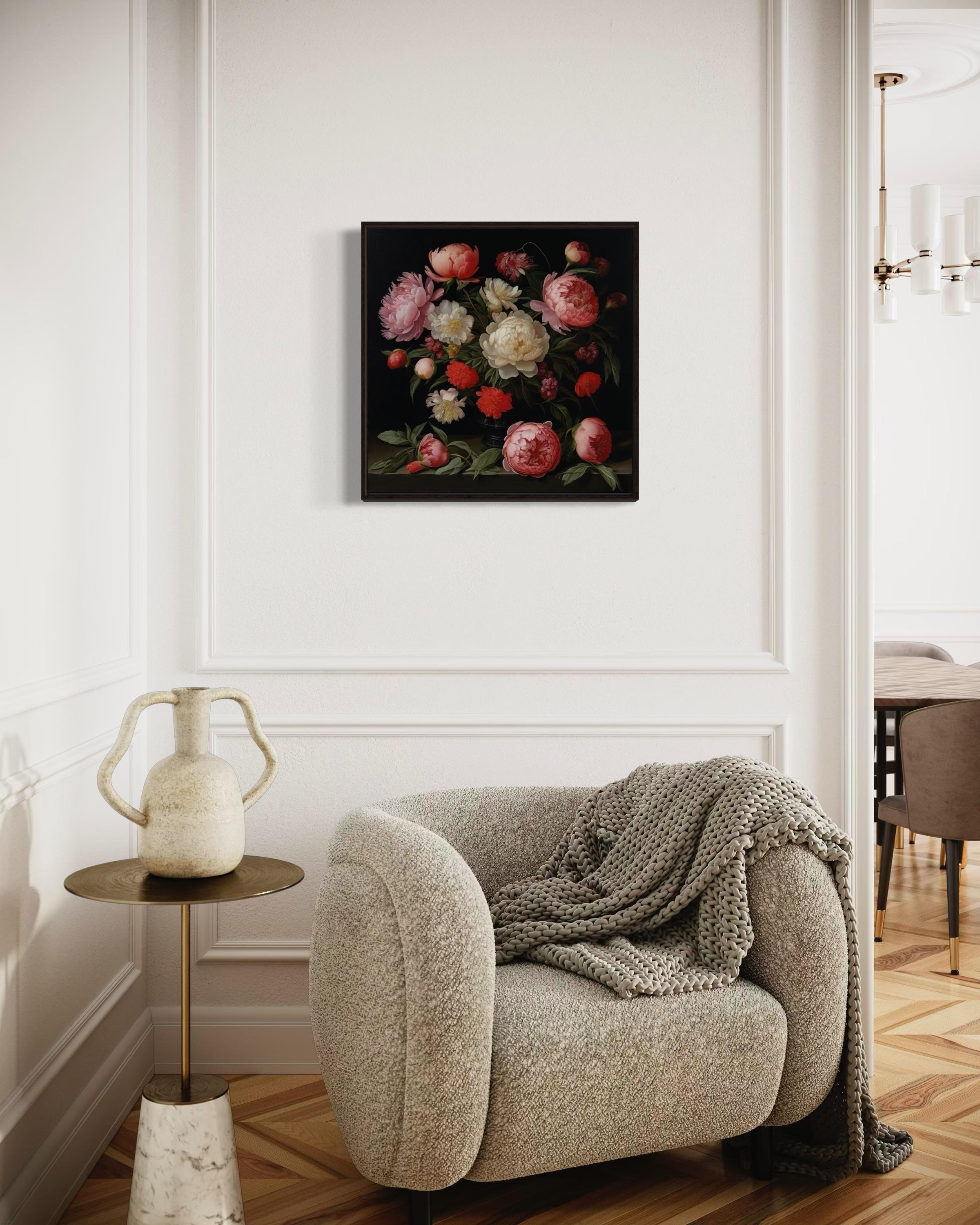 Natura morta, 60х60 cm, stampa su tela. Edizione 10 pezzi.
