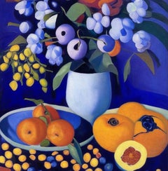 Still life with flowers , 60x60 cm, print on canvas