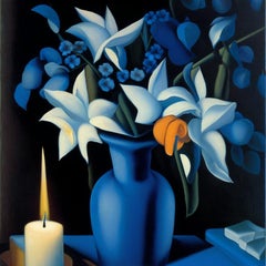 Still life with flowers , 60x60 cm, print on canvas