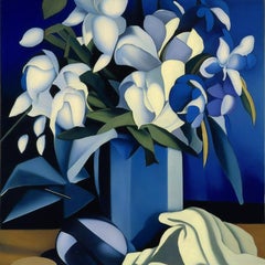 Still life with flowers , 60x60 cm, print on canvas