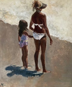 Beach Time, Painting, Acrylic on Canvas