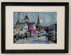 Bedford Village, Painting, Pastels on Pastel Sandpaper