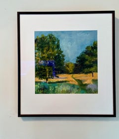 Golden Path, Painting, Pastels on Pastel Sandpaper