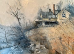 Winter's Edge, Gemälde, Öl auf Leinwand