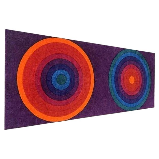 Mira-X Circular Pattern Textile Panel by Verner Panton For Sale