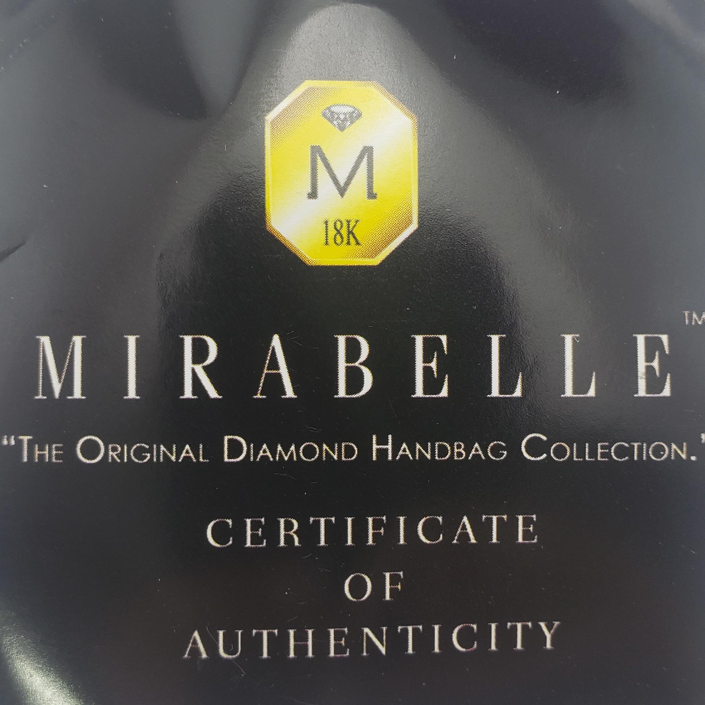 Mirabelle 18K zweifarbige Gold- und Diamanthandtasche Charm Box/Schachtel mit Anhänger  #16847 4