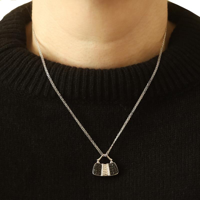 Mirabelle Collier pendentif sac à main diamant 17 3/4