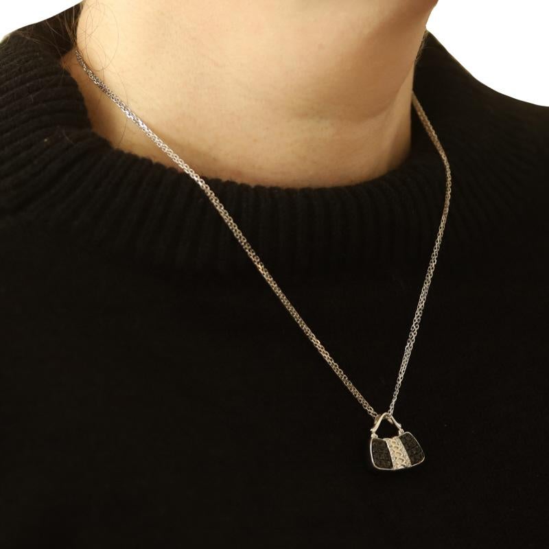 Mirabelle Collier pendentif sac à main diamant 17 3/4
