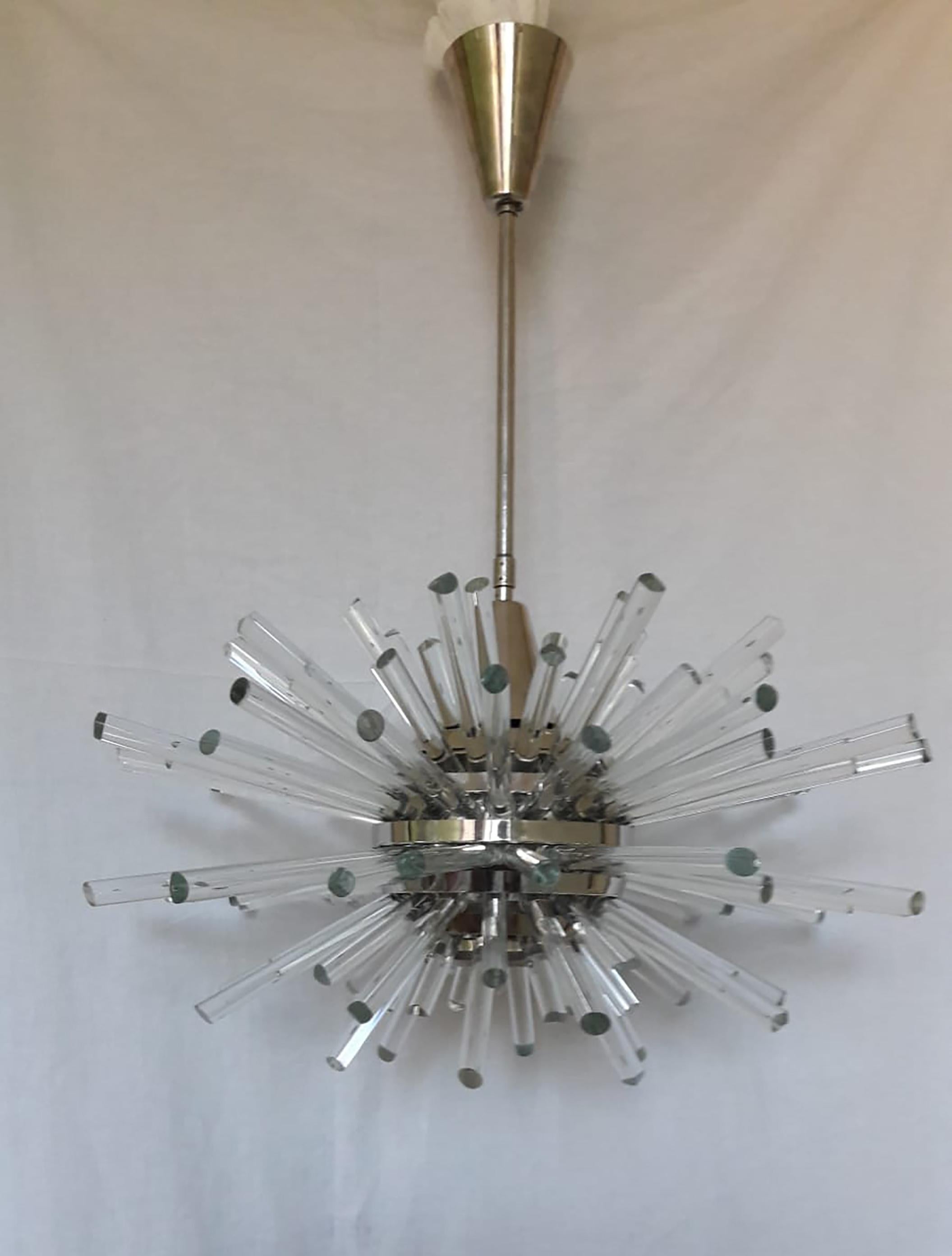 Brass Miracle Chandelier by Bakalowits & Söhne For Sale