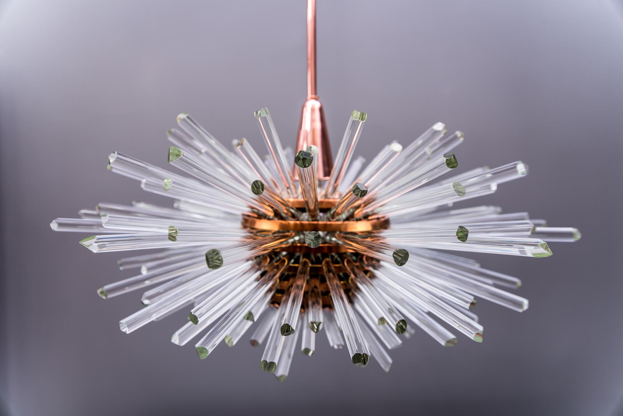 Mid-20th Century Miracle Sputnik Chandelier Vienna 1960s by Bakalowits