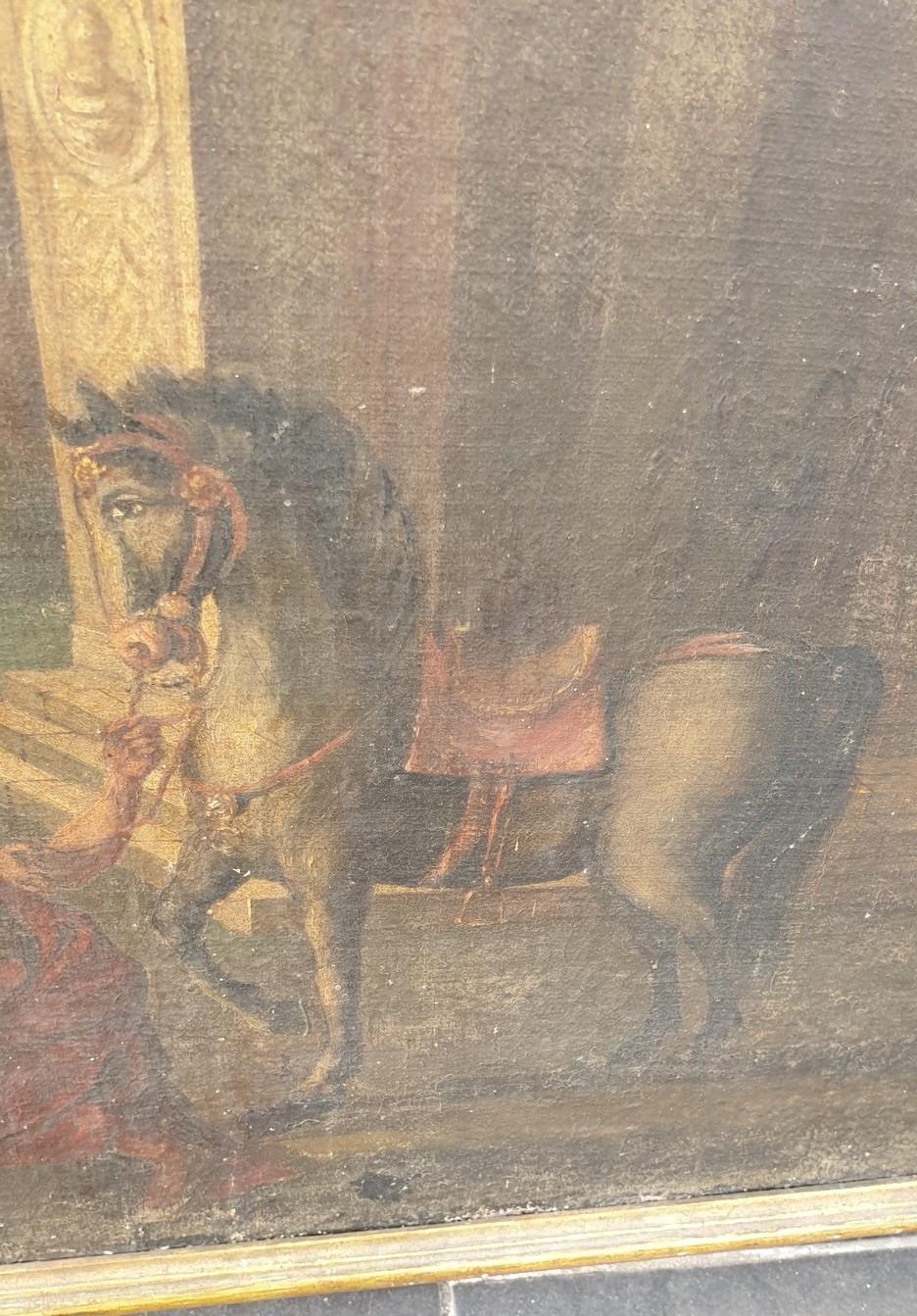 Barocco I miracoli di Vincent Ferrer, scuola del XVIII secolo in vendita