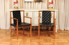 Miraculous ALL ARM Set of 12 Walnut Danish Style Chairs by Tomlinson, c 1958