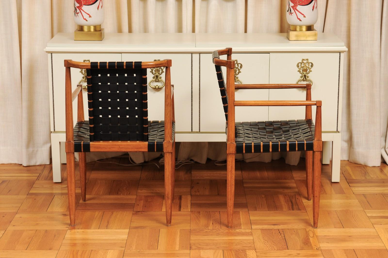 Miraculous ALL ARM Set of 12 Walnut Danish Style Chairs by Tomlinson, c 1958 en vente 2