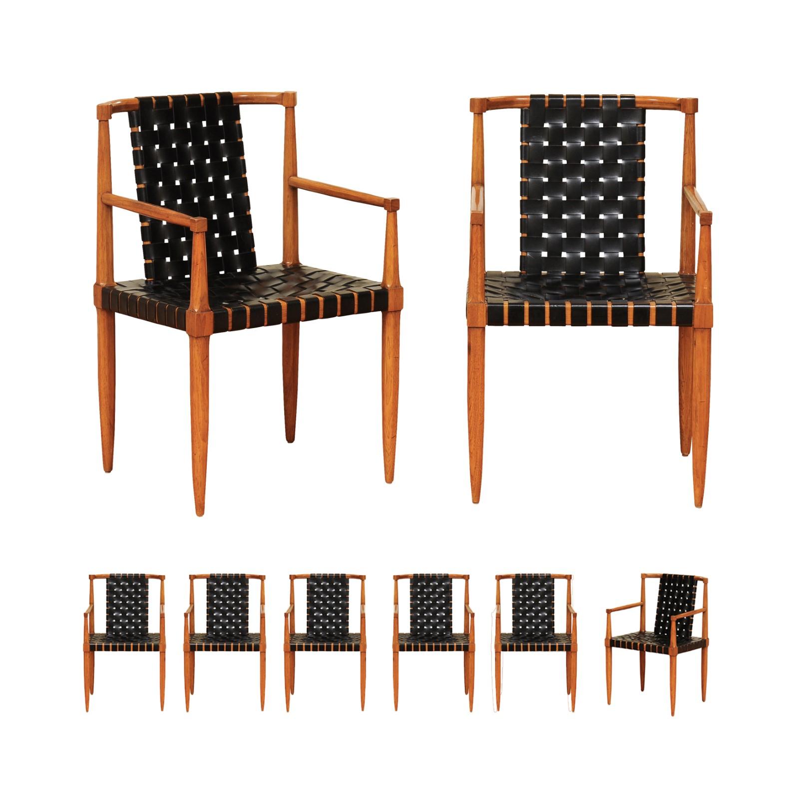 Miracoloso set di 8 sedie in stile danese in noce di Tomlinson, 1958 ca. in vendita 12