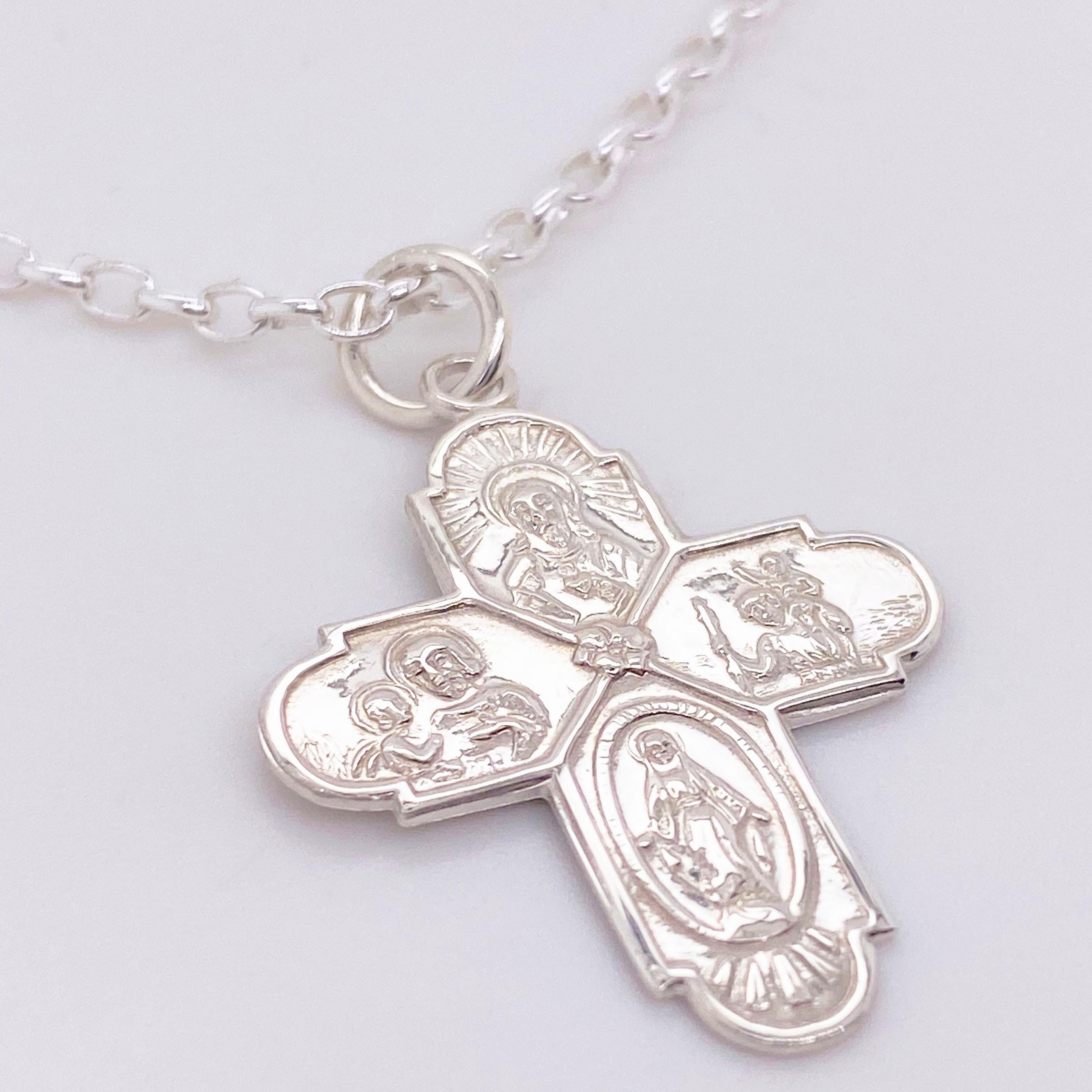 sterling silver religious necklaces