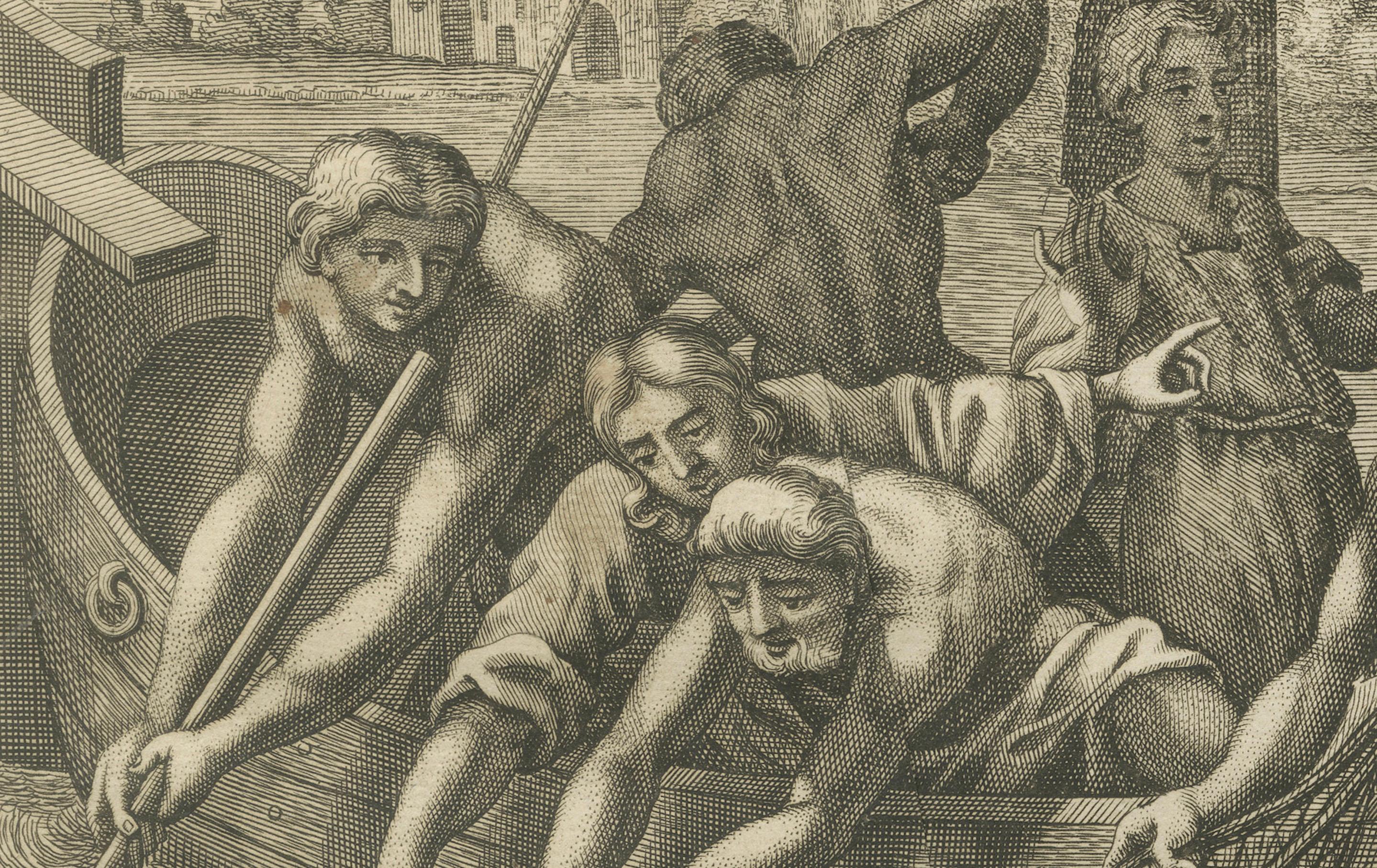 Milieu du XVIIIe siècle Tirage miraculeux - I Johns Gravure ancienne, vers 1735 en vente