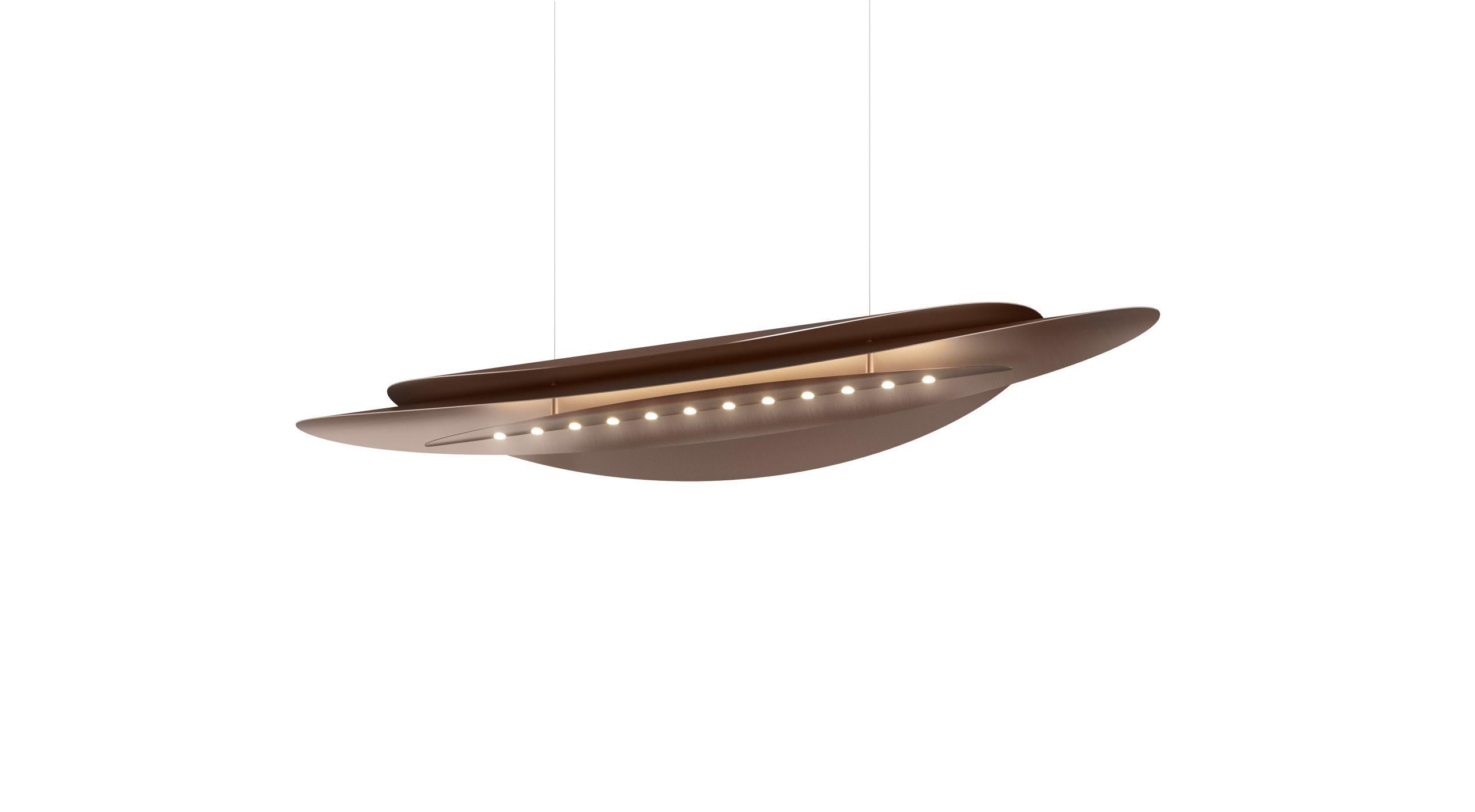 Olandese Lampada a sospensione contemporanea Mirage 120 in alluminio anodizzato nero di JSPR in vendita