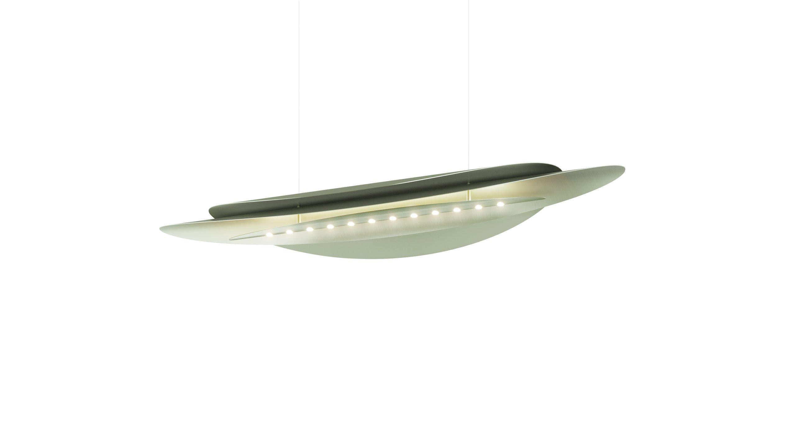 XXI secolo e contemporaneo Lampada a sospensione contemporanea Mirage 120 in alluminio anodizzato nero di JSPR in vendita