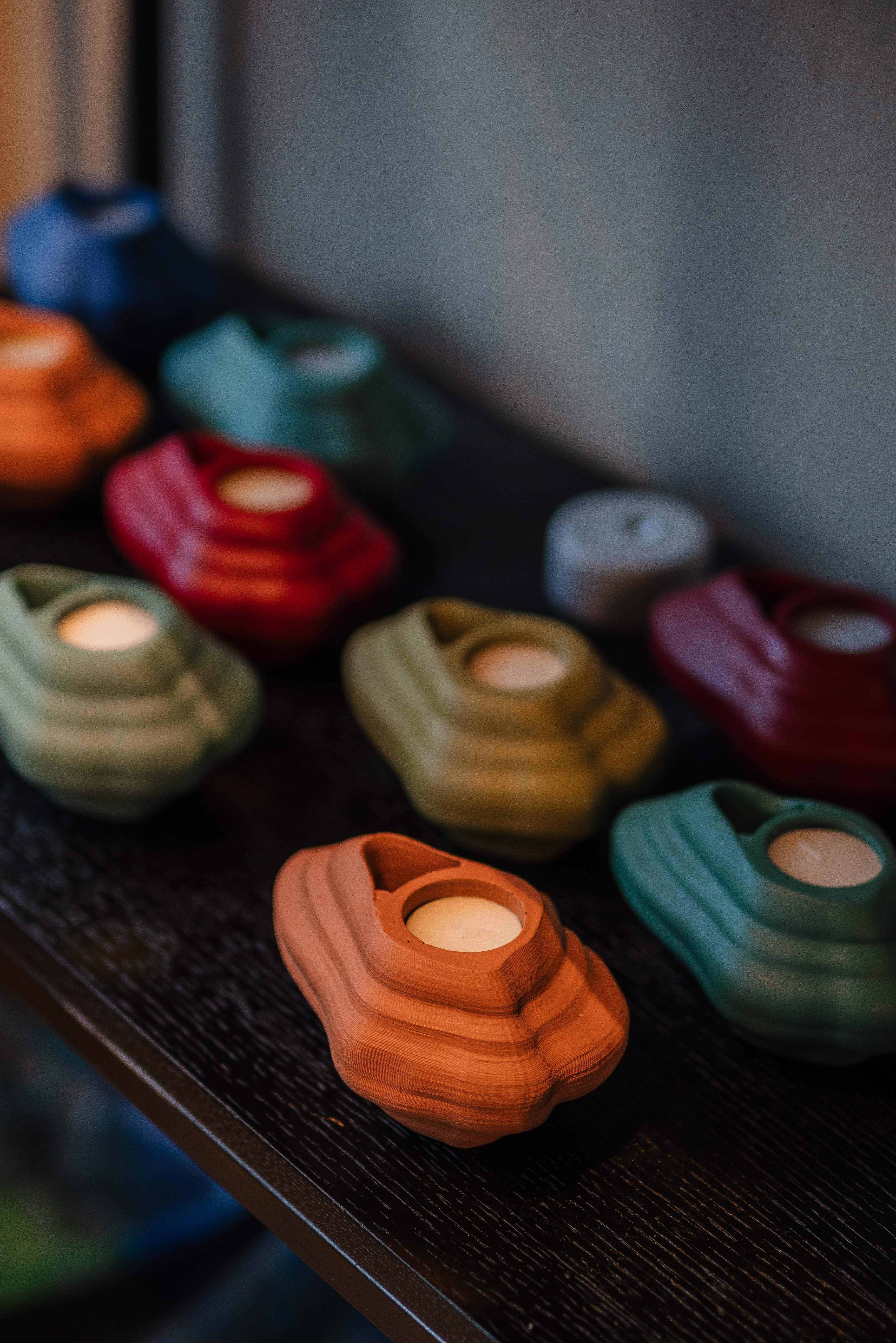 Contemporary MIRAGE-Fiber Candle For Sale