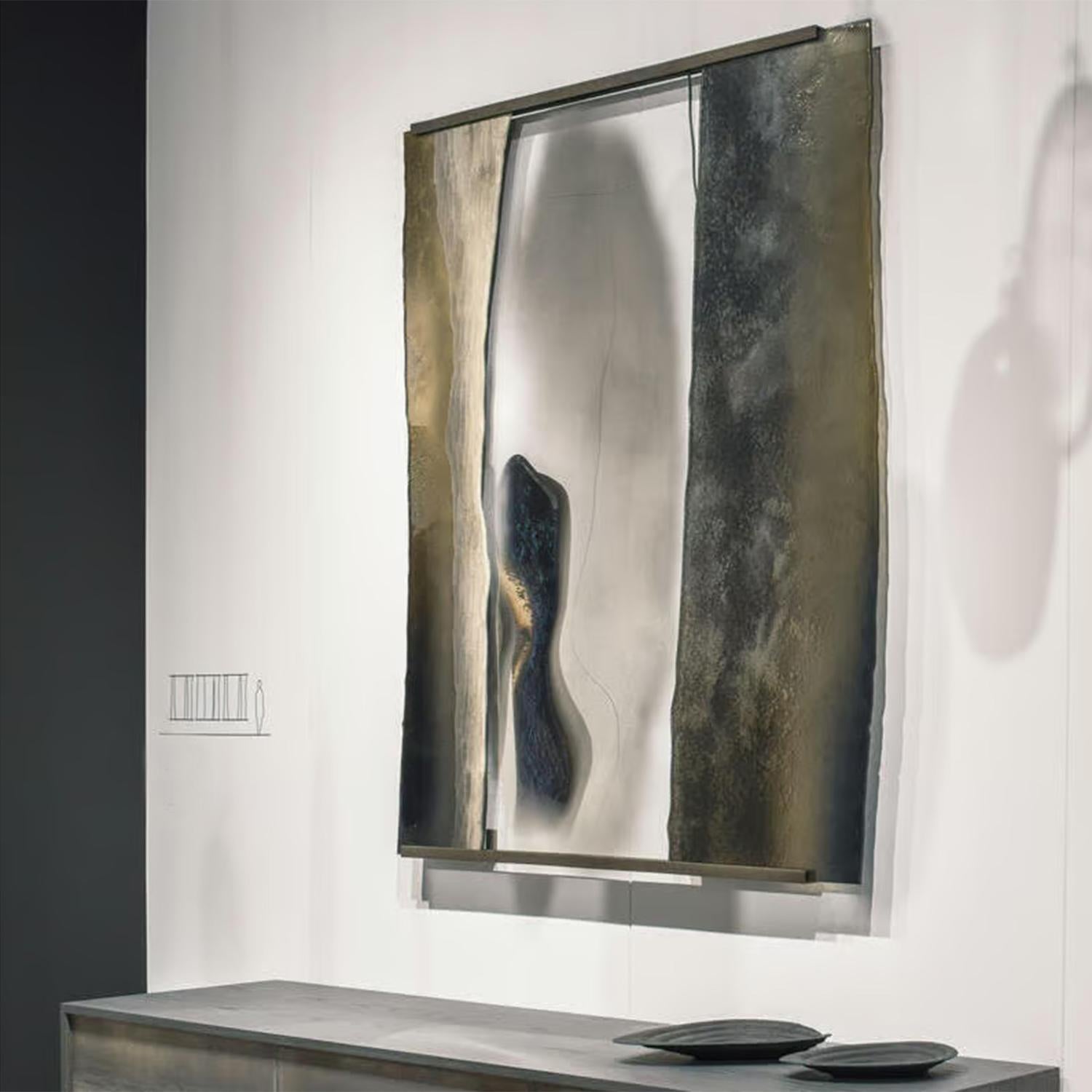 Mirage I Miroir en verre en vente 3