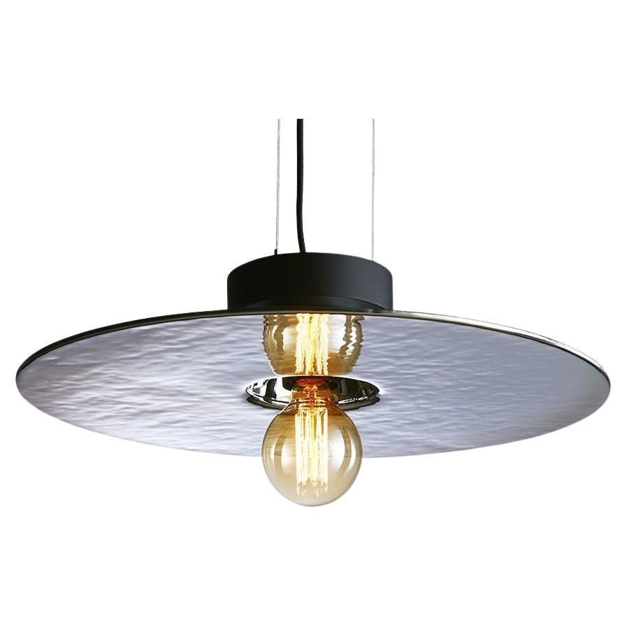 Mirage Pendant Light, Silver & Large by Radar For Sale