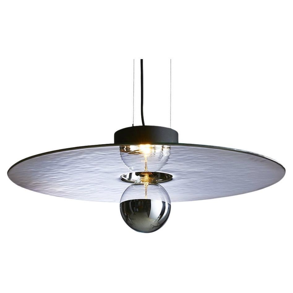 Mirage Pendant Light, Silver & Small by RADAR For Sale
