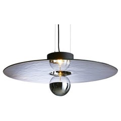 Lampada a sospensione Mirage, argento e piccola di RADAR
