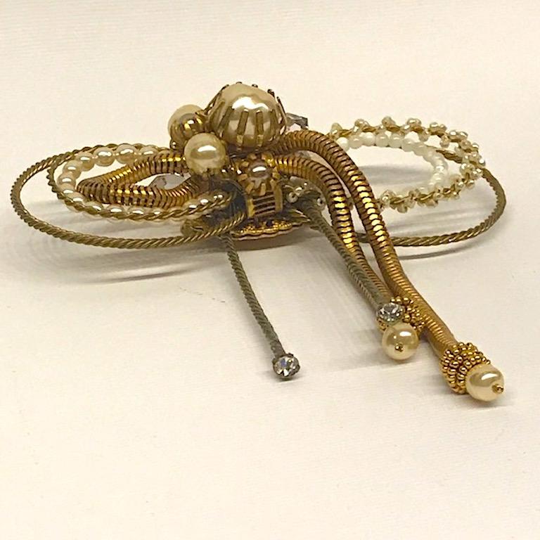 Women's Miram Haskell 1950s Large Asymmetric Bow Pin