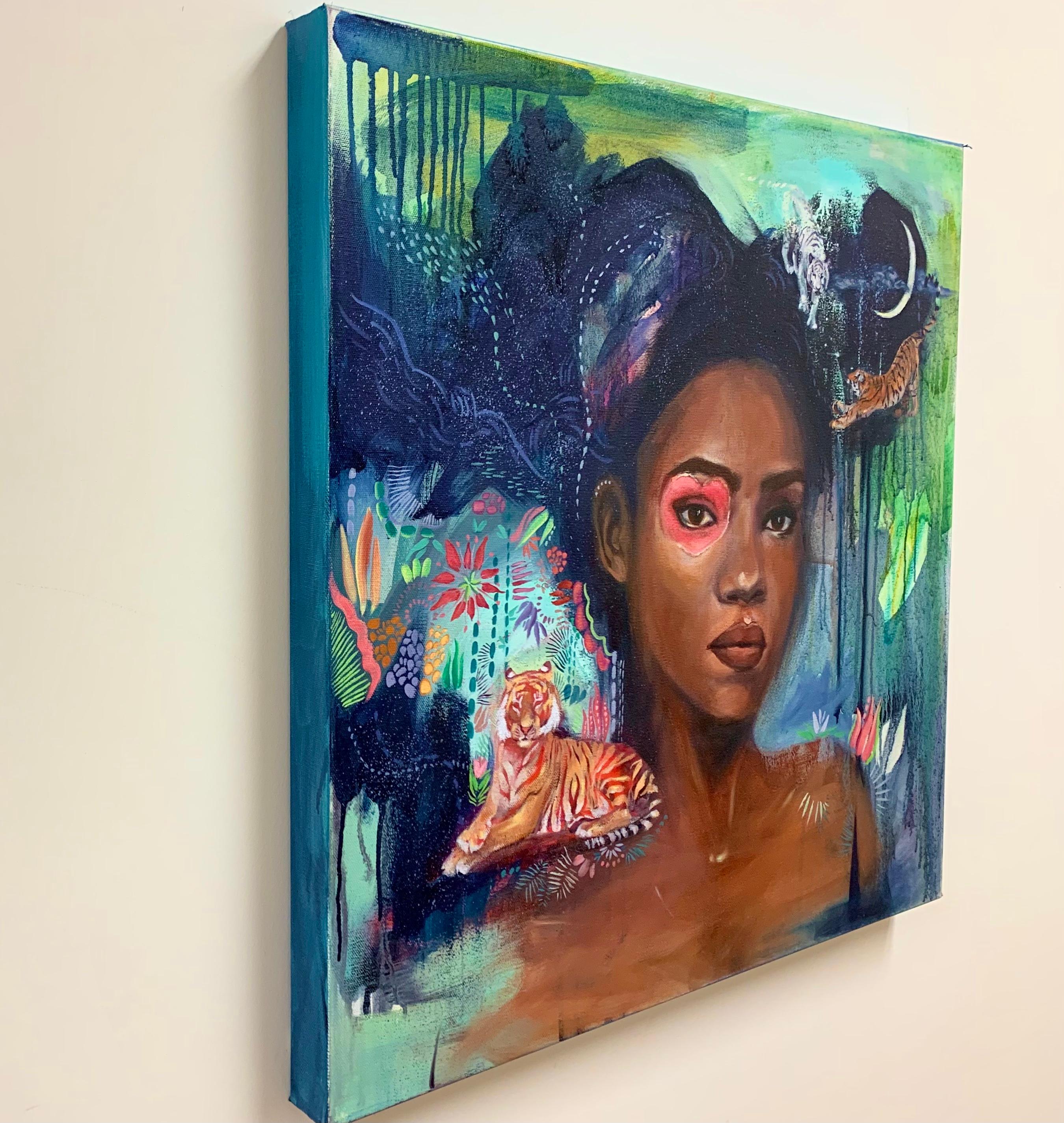 Amor Reescrito, Pintura al Óleo - Painting de Miranda Gamel