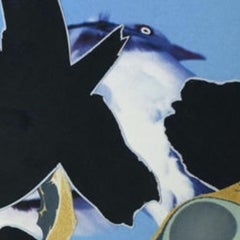 Vogels are Missing B - 2 : abstraktes Kunstwerk auf Papier