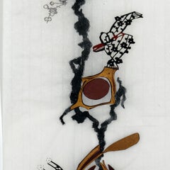 Ganges : abstract work of art on paper