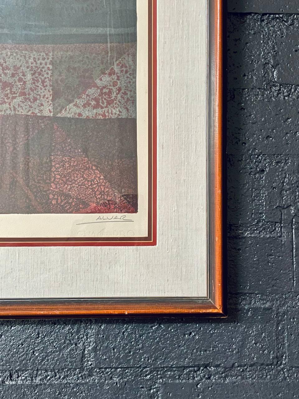 Miranda Mon Amour - Signierte Lithographie in limitierter Auflage von Alvar Suñol (43/99) im Zustand „Gut“ im Angebot in Los Angeles, CA