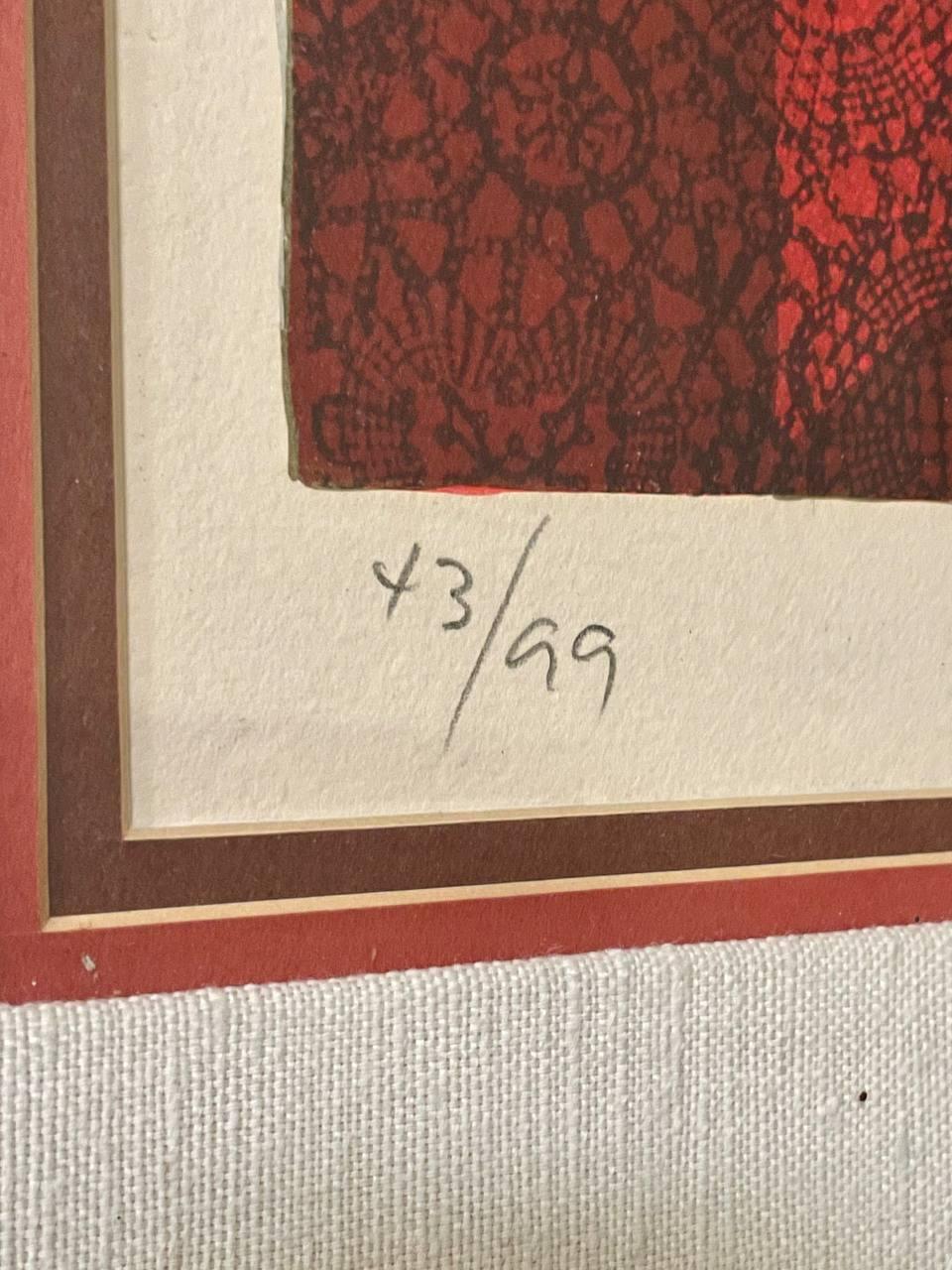 Miranda Mon Amour - Signierte Lithographie in limitierter Auflage von Alvar Suñol (43/99) (Ende des 20. Jahrhunderts) im Angebot