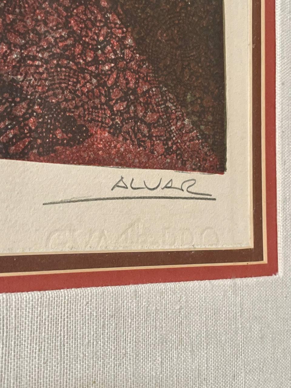 Miranda Mon Amour - Signierte Lithographie in limitierter Auflage von Alvar Suñol (43/99) (Sonstiges) im Angebot