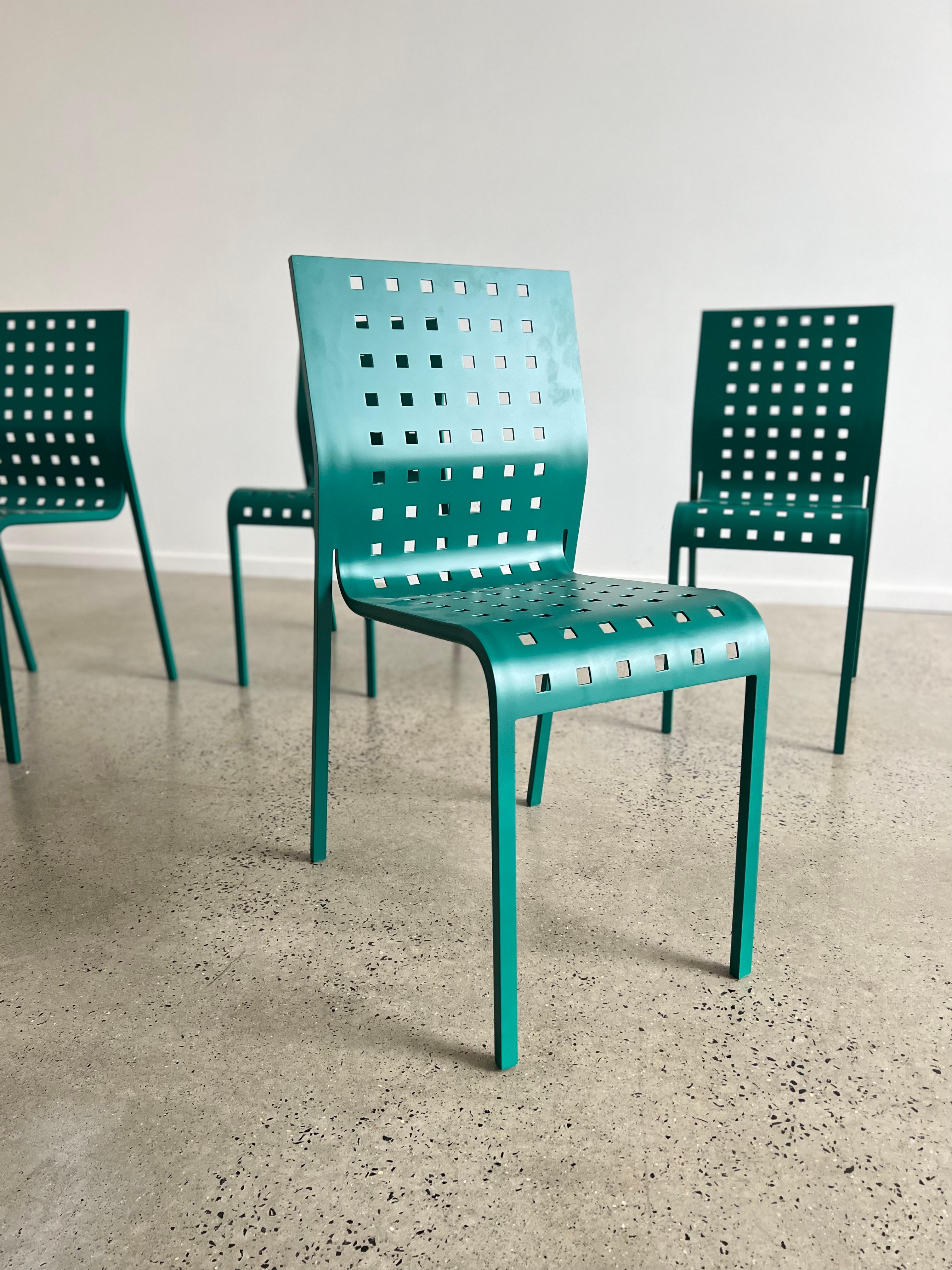 Aluminum Mirandolina Chairs by Pietro Arosio for Zanotta