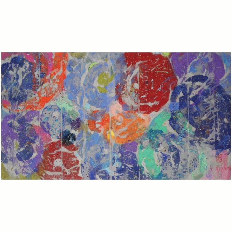 Mirang Wonne Abstract Painting - Color Factory 4072-a