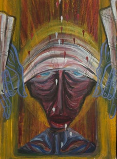 Mircea Marosin (1921-2007) - Mid 20th Century Acrylic, Head Study