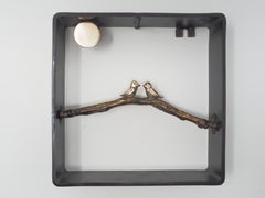 "All that Matters" sculpture murale figurative en bronze love bonding passion enjoy