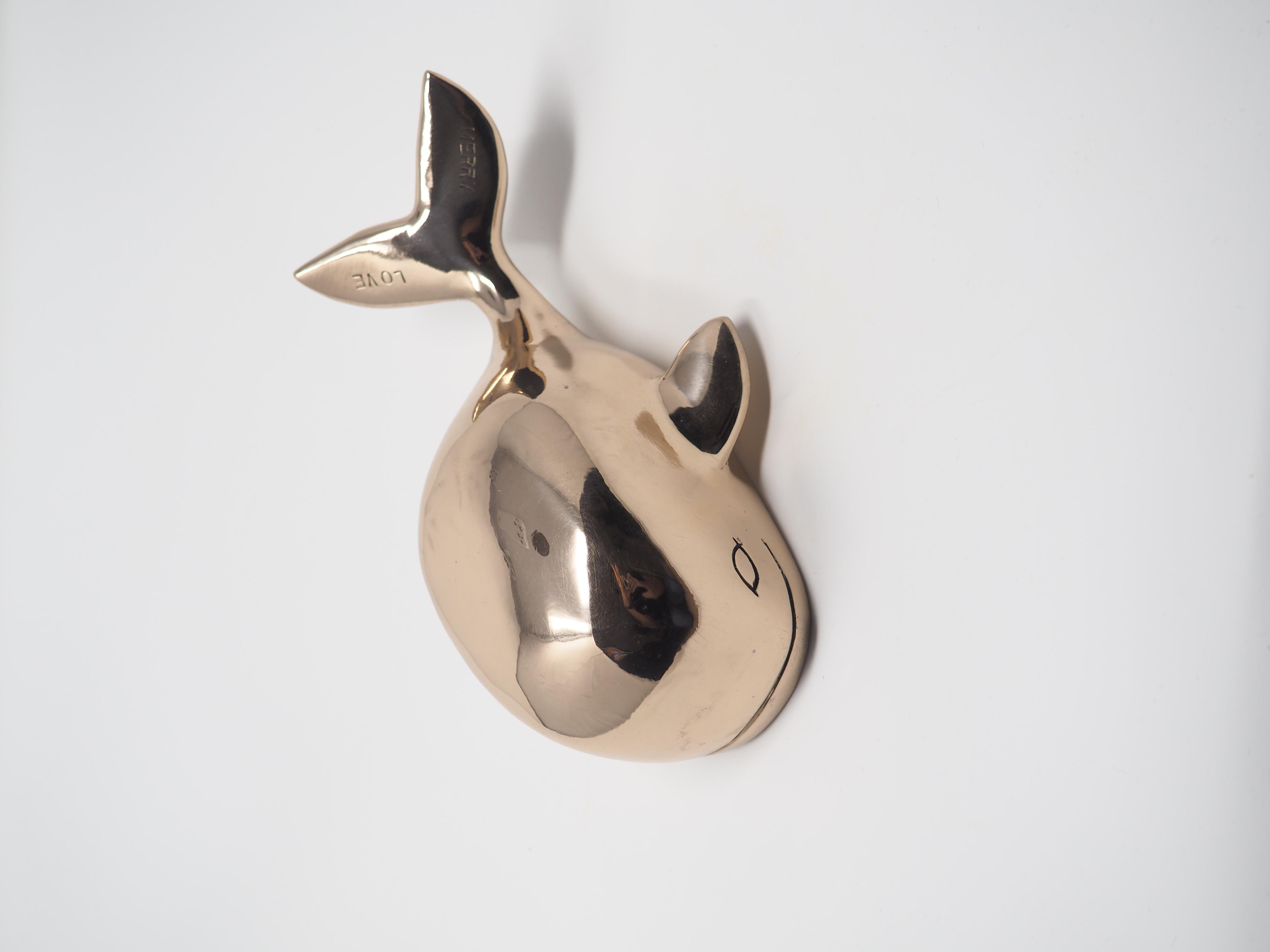 clay whale sculpture