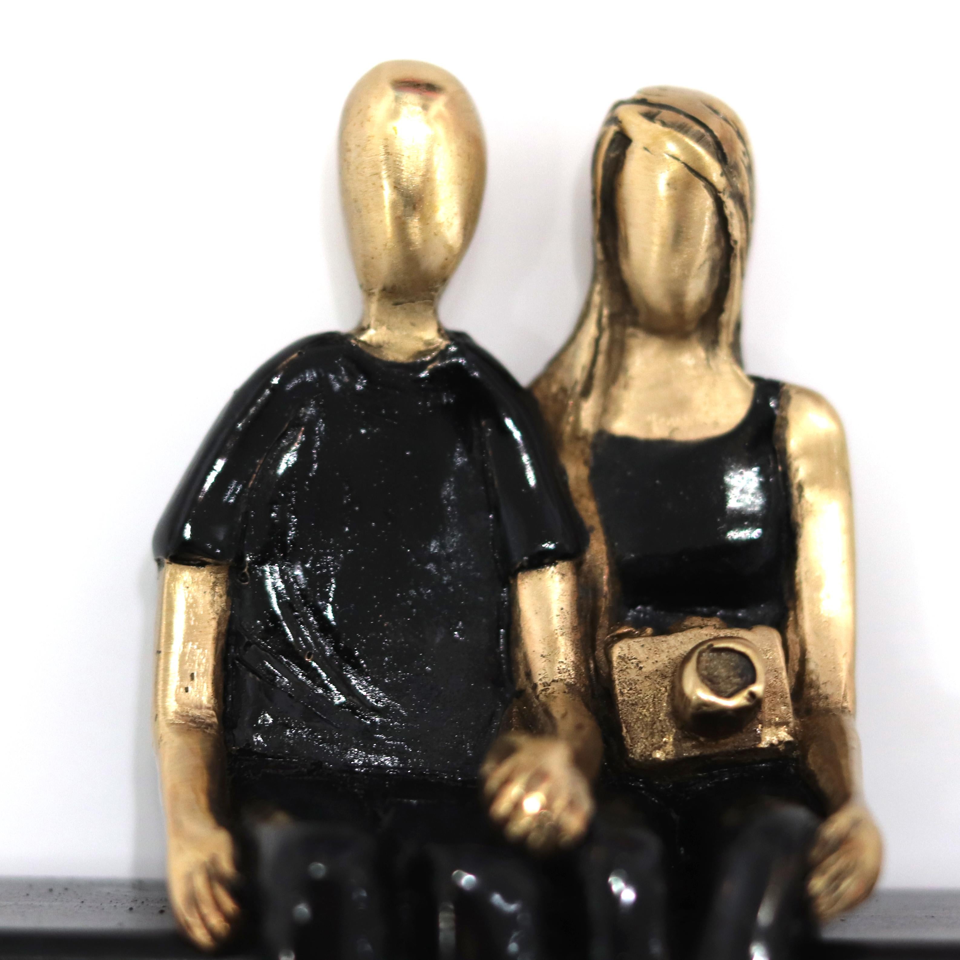 Mireia Serra creates sensuous bronze and iron sculptures showing the beauty of snapshots caught in life which are full of emotions and feelings along the life journey. Her metal artworks capture the beauty of moments: A young lady challenged by the