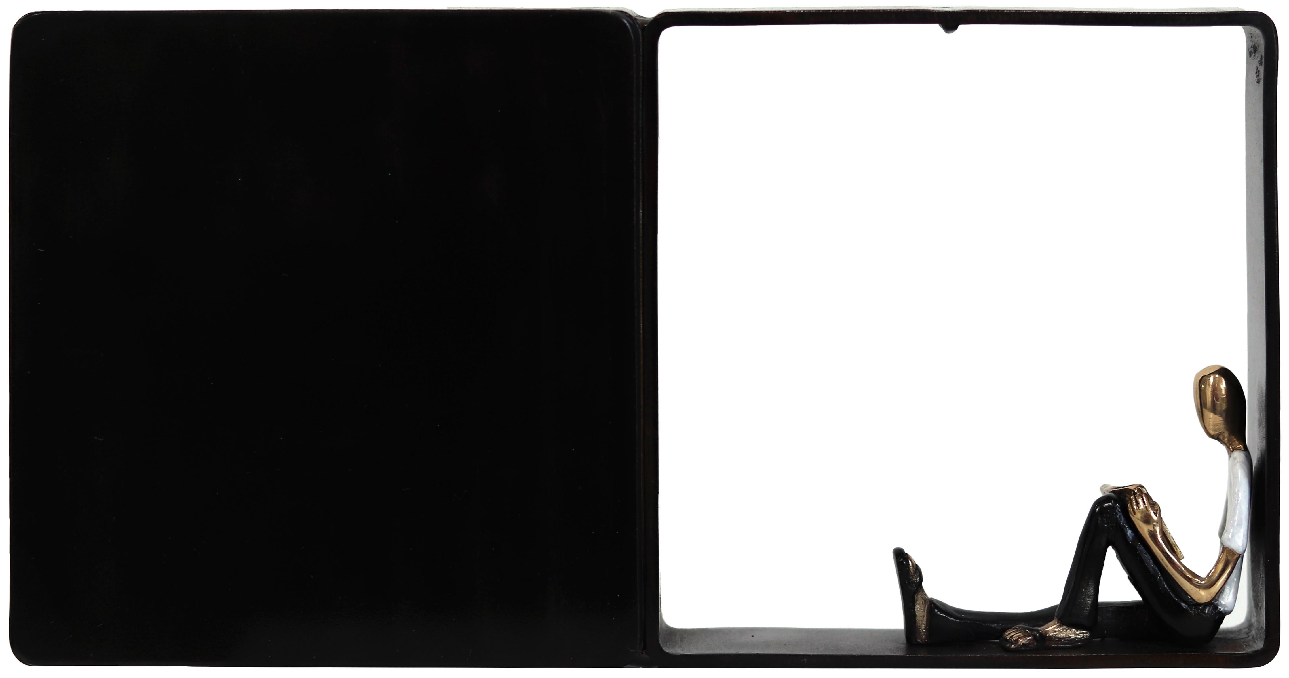 Mireia Serra Figurative Sculpture - Unfolding Dreams 12/25 - Modern Figurative Bronze Iron Metal Wall Sculpture