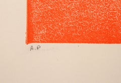 Oiseaux, arc-en-ciel V, gravure à l'aquatinte d'art populaire de Mireille Kramer
