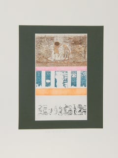 Dei d'Egitto III, acquaforte folkloristica di Mireille Kramer