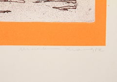 Miscellaneous III, Folk Art Aquatint Etching by Mireille Kramer