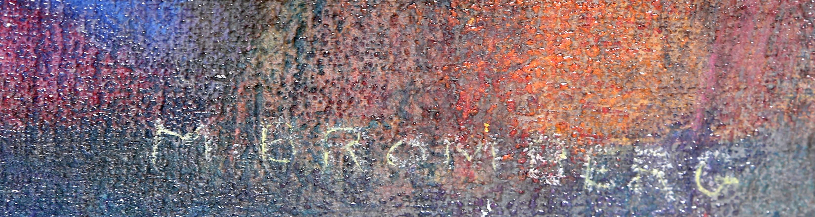 Abstracto cubista I, Pintura al óleo abstracta de Miriam Bromberg en venta 1