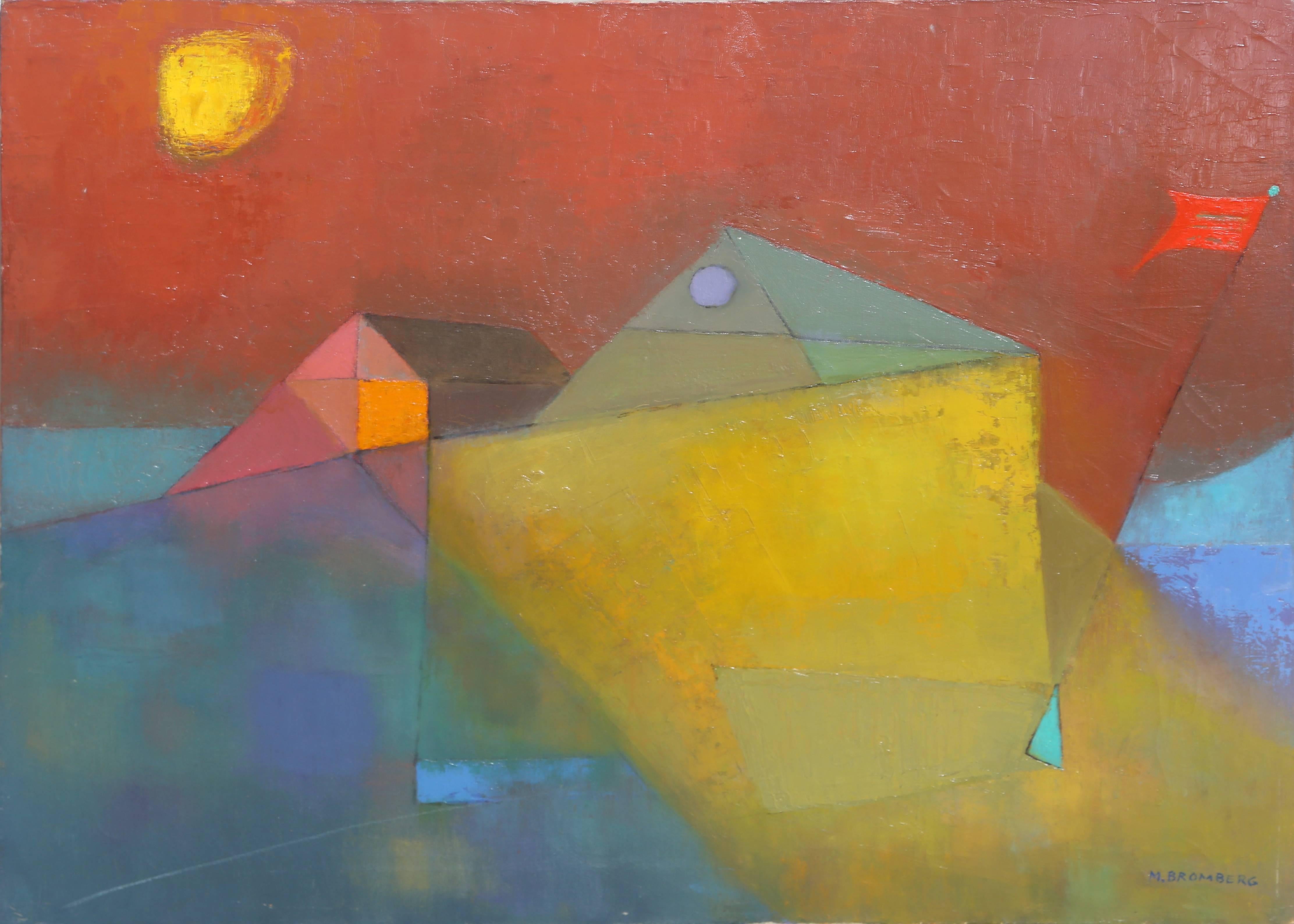 Miriam Bromberg Abstract Painting - Ochre Sunset
