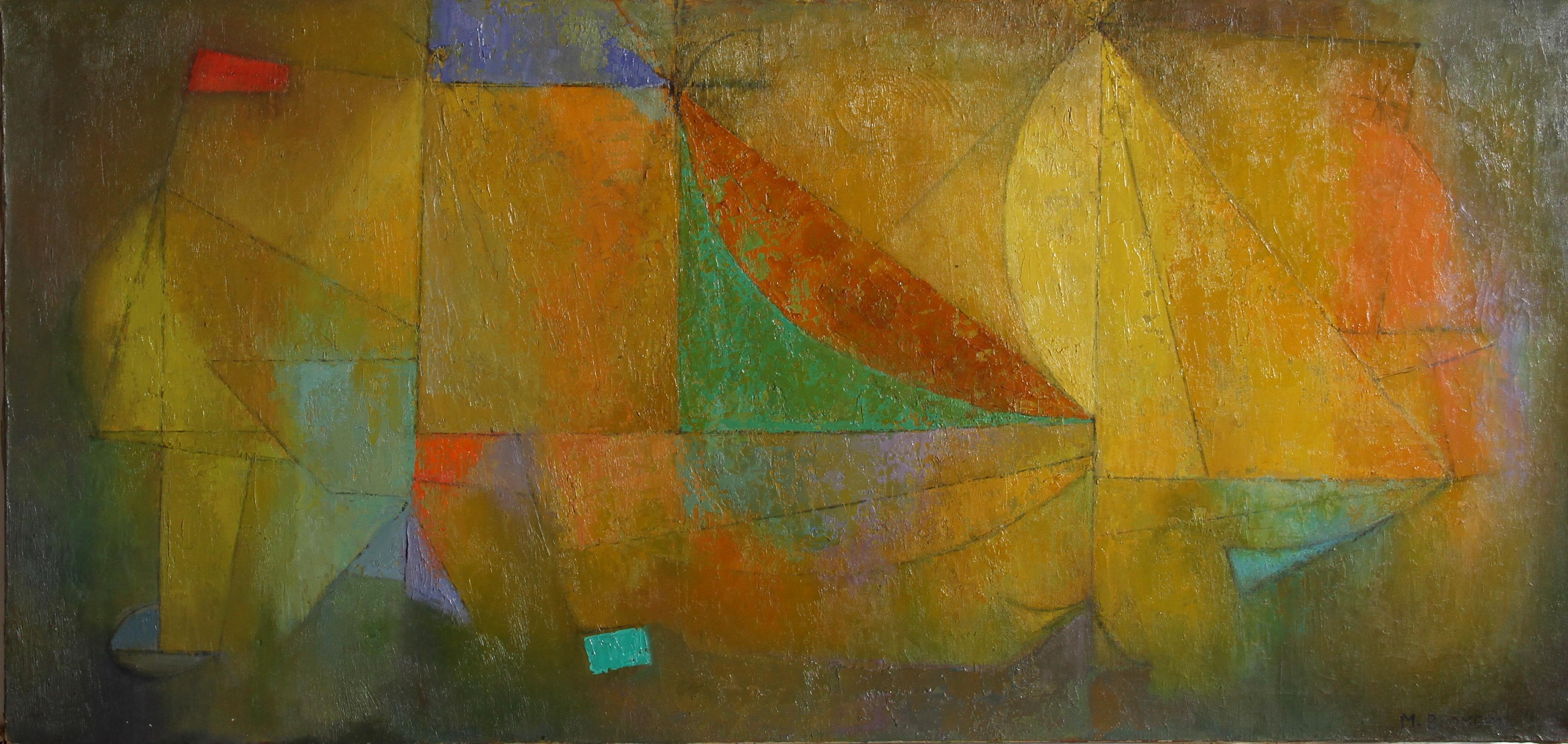 Gara di barche a vela

Miriam Bromberg

Data: circa 1960
Olio su tela, firmato in basso a destra
Dimensioni: 24 x 50 pollici (60,96 x 127 cm)