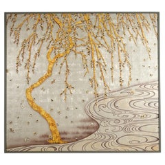 Miriam Ellner, River Blossom, Eglomisé Panel Painting, United States, 2017