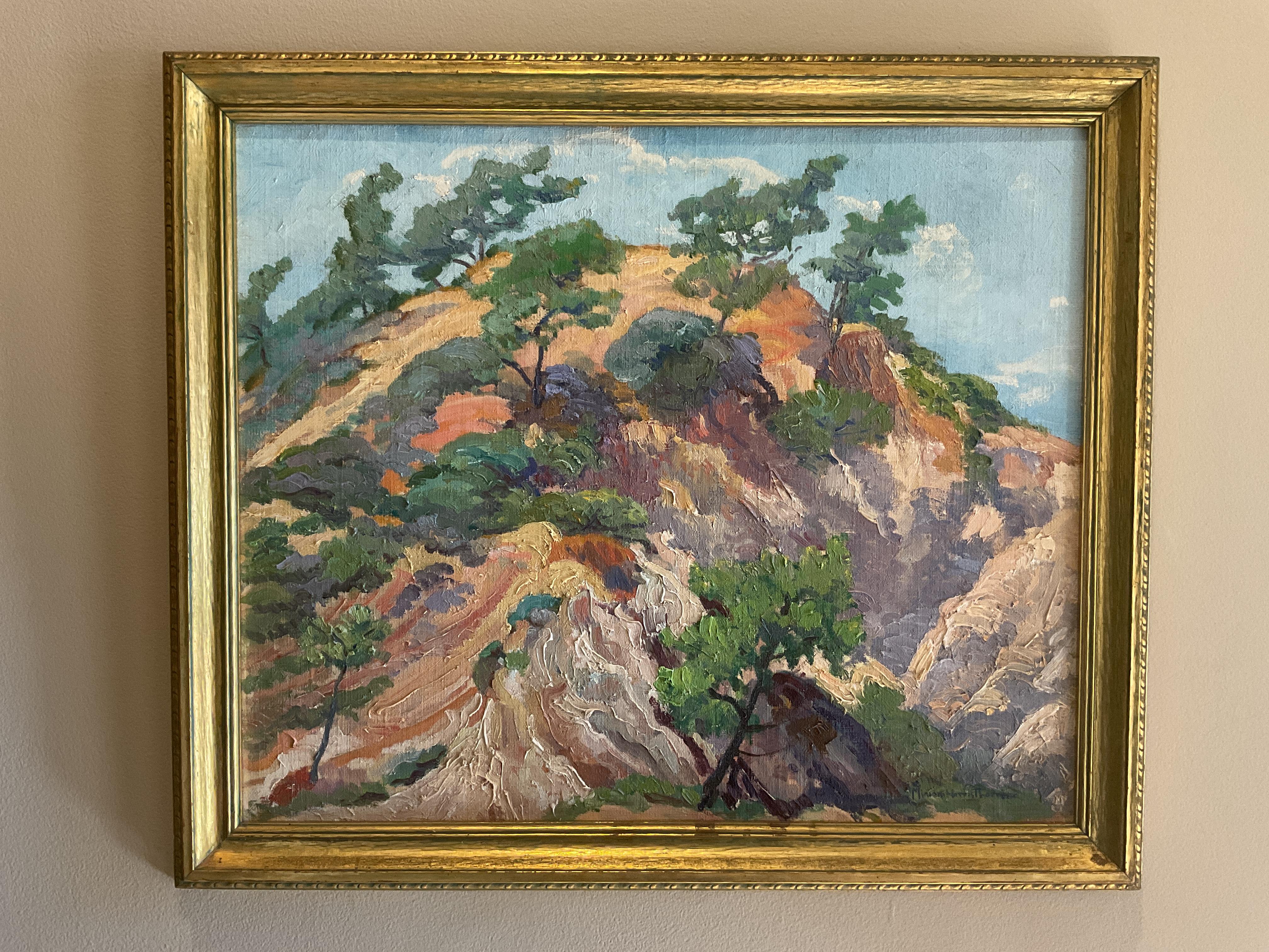 Impressionistische Landschaft in Südkalifornien - aufgelistete Künstlerin Miriam Thornber 1934