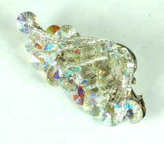 Miriam Haskell Aurora Crystal Cascade Brooch